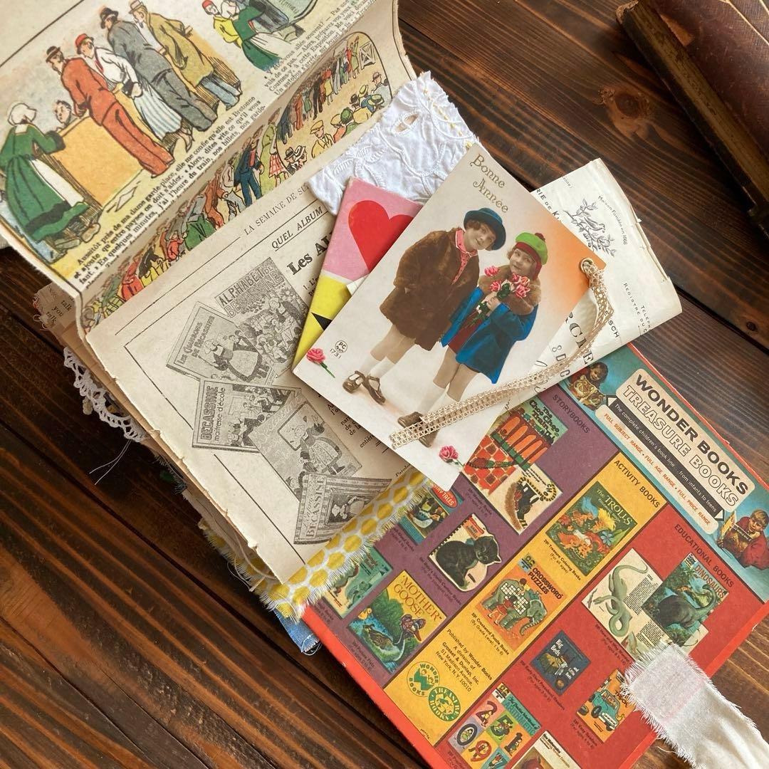 junk journal ジャンクジャーナル雑記帳　平袋付き