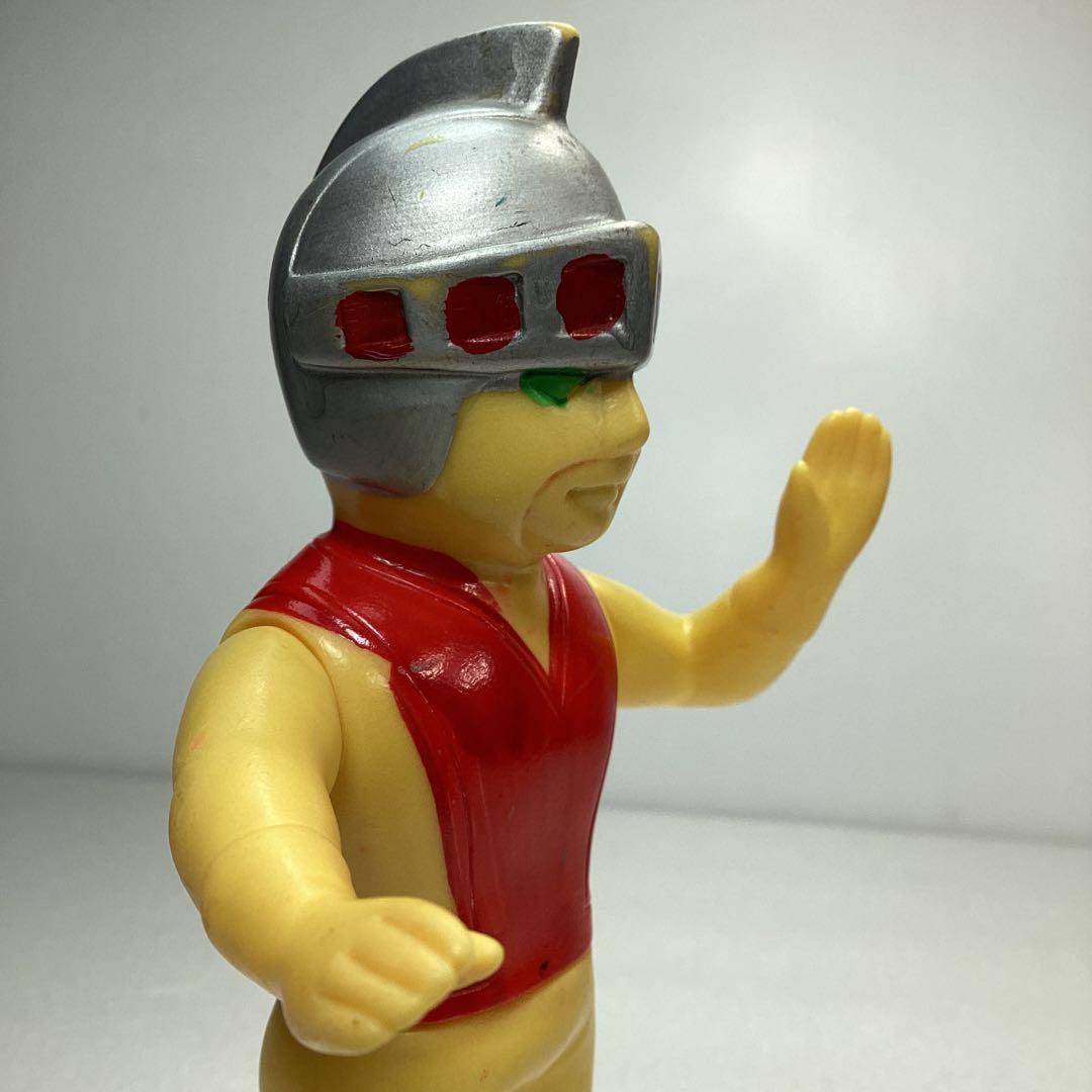 『当時モノ』 黄色いシルバー仮面 ソフビ