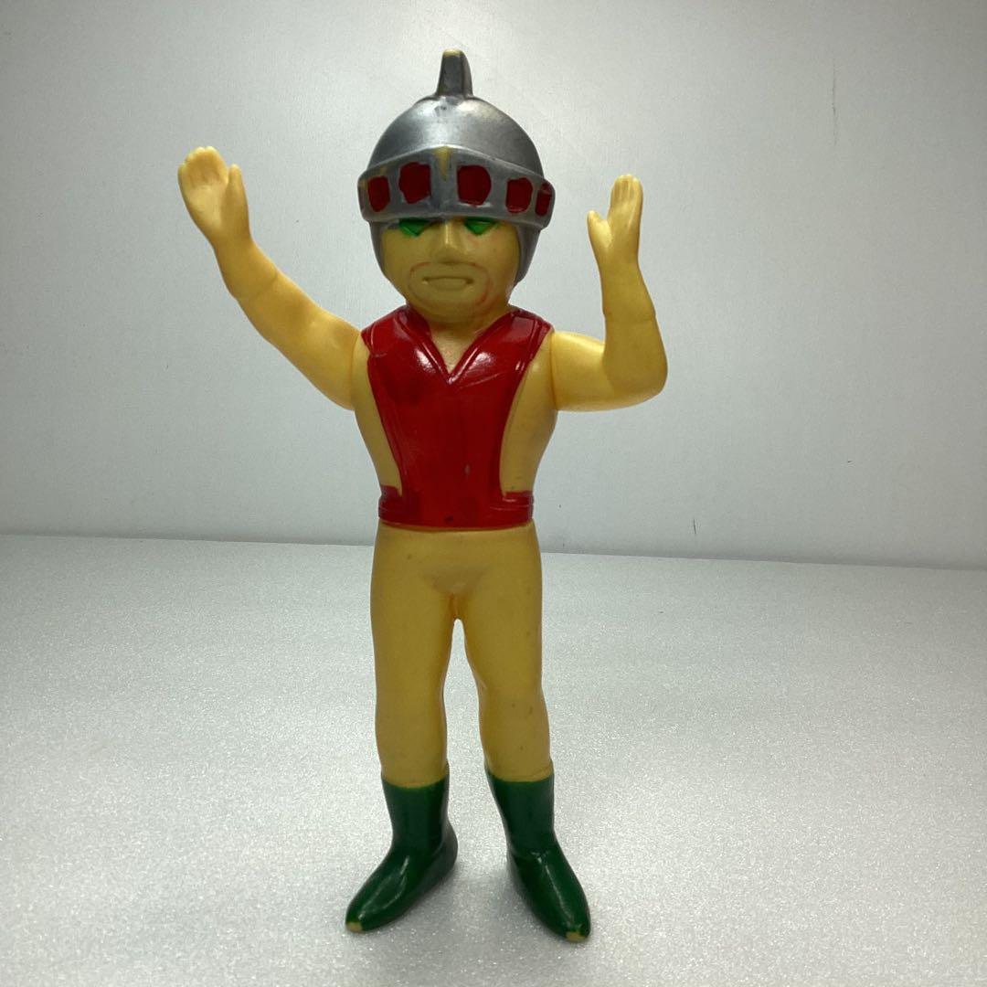 『当時モノ』 黄色いシルバー仮面 ソフビ