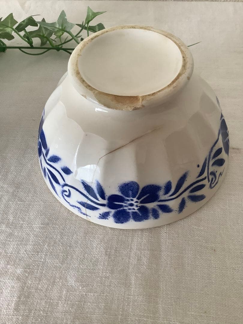 フランスアンティーク　カフェオレボウル　セット　digoin リュネヴィル