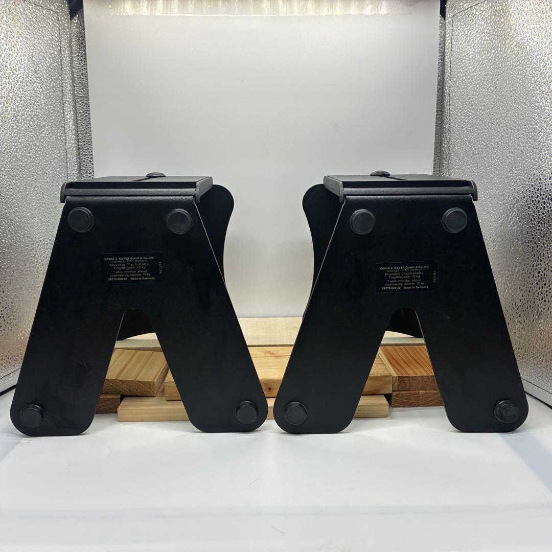 K&M 26772 スピーカースタンド セットPC ペア デスクトップ型