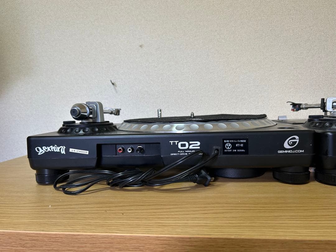 Gemini TT-02 ターンテーブル 動作品　2台セット　DJ