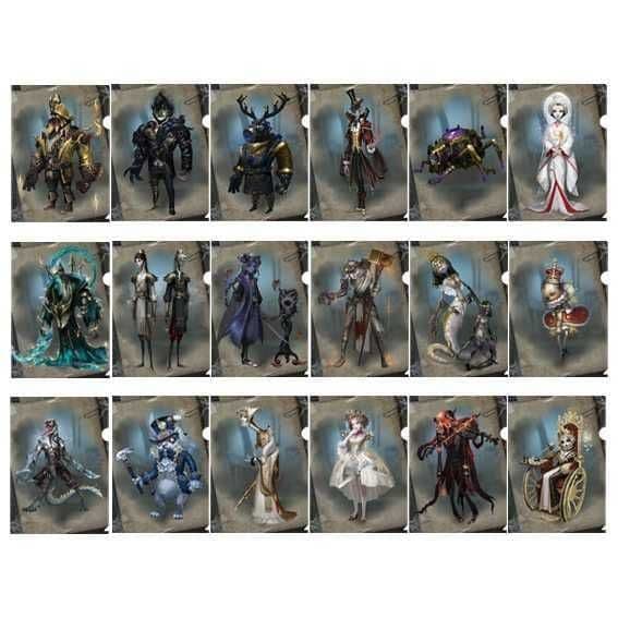 IDENTITY Ⅴ 第五人格 クリアファイル 設定画 ハンター 全18種セット