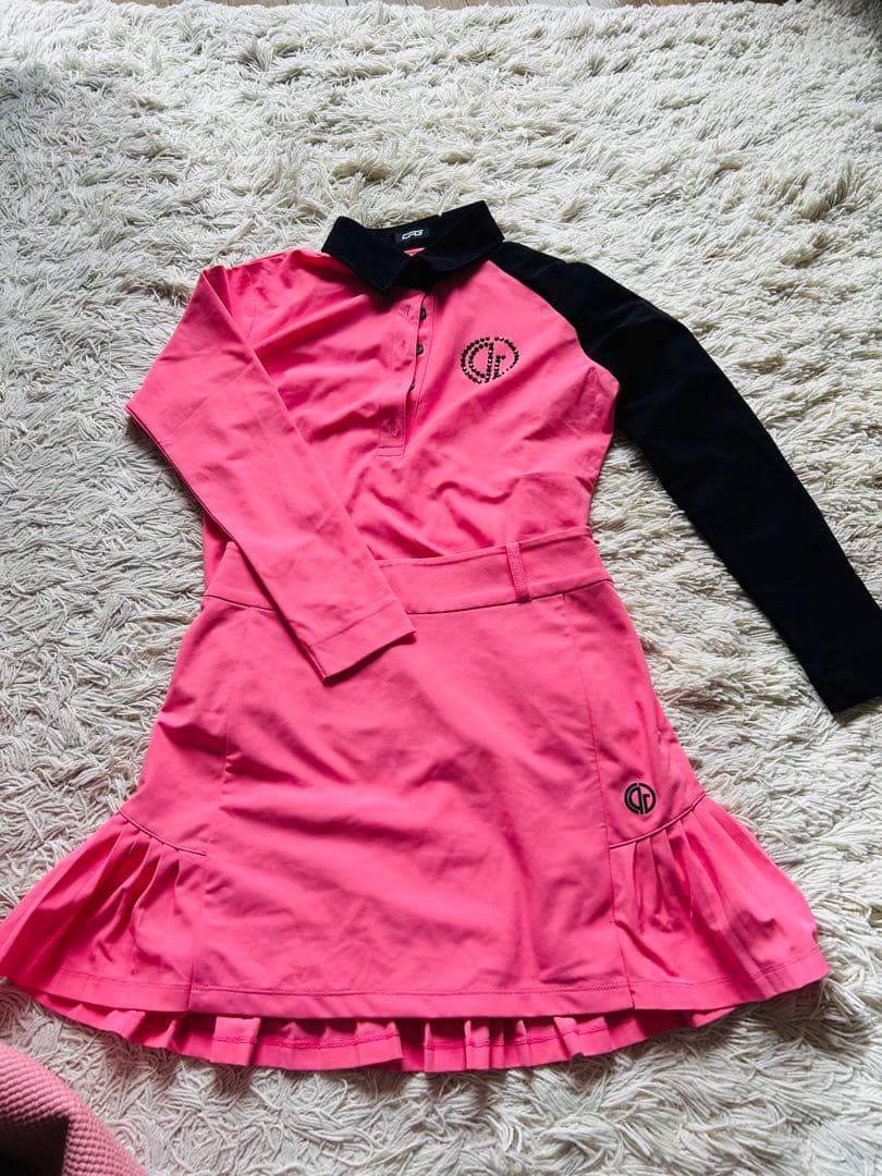 CPGゴルフ　セットアップ　ピンク/黒　サイズ2