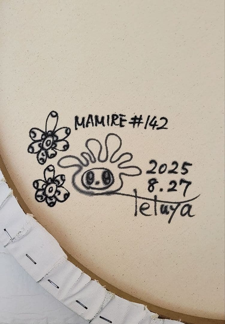 ★鈴木哲也★丸50(500×500mm)アクリル原画1点物★送料無料#142