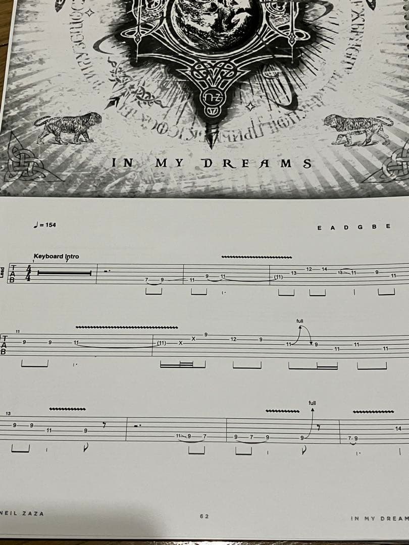 NEIL ZAZA ギタースコアブック