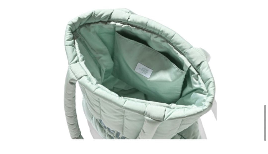 BTS JIN ジェラートピケ　QUILTING TOTE BAG (MINT)