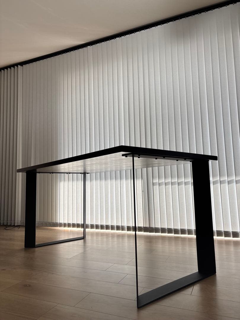 KANADEMONO ダイニングテーブル Black Steel