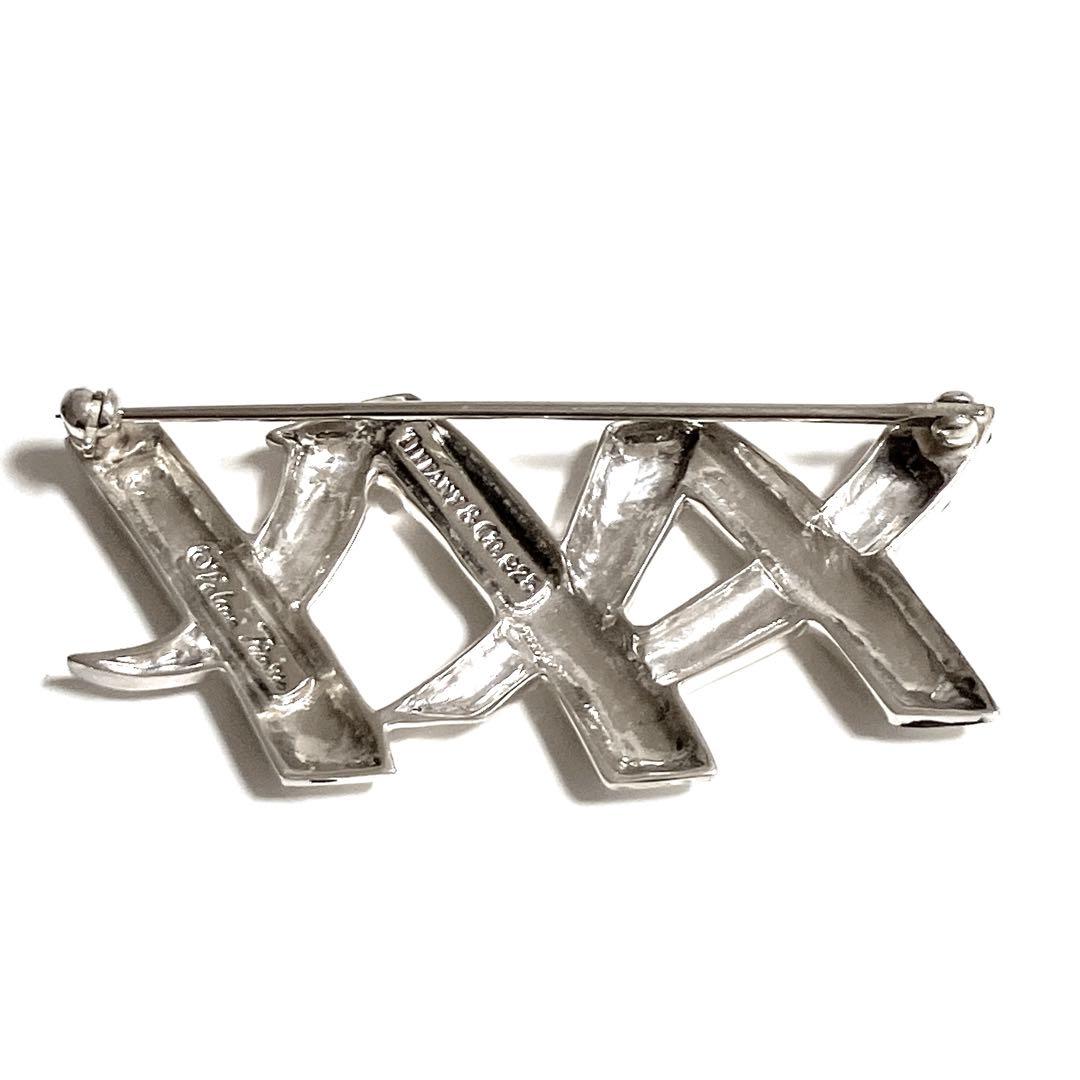 Tiffany&Co. ティファニー トリプル キス xxx ブローチ シルバー
