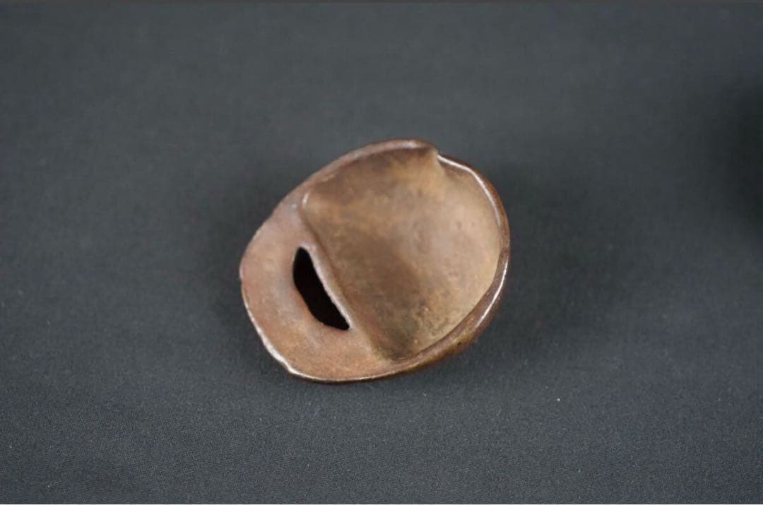 時代 古銅 木魚形 香合 茶道具 古美術