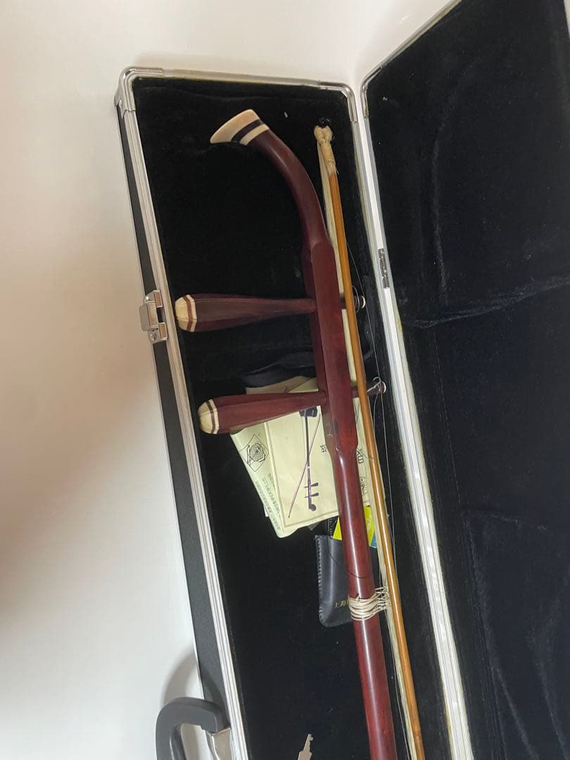 二胡 ダークブラウン ケース付き