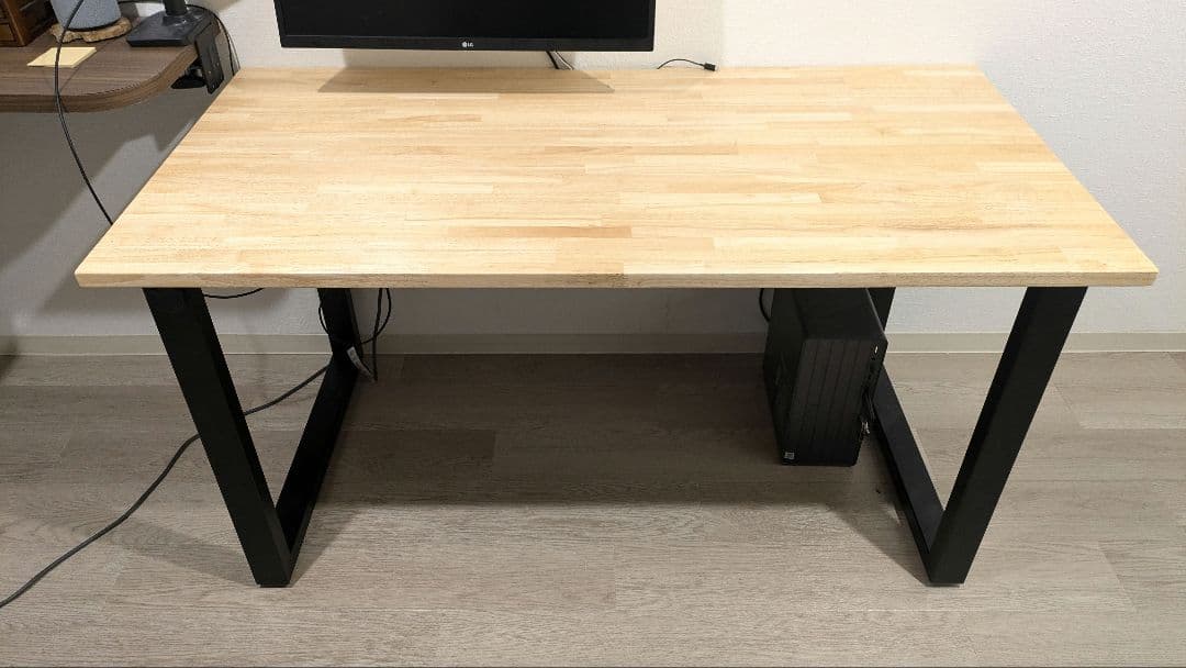 かなでもの テーブル 140cm×70cm ラバーウッド