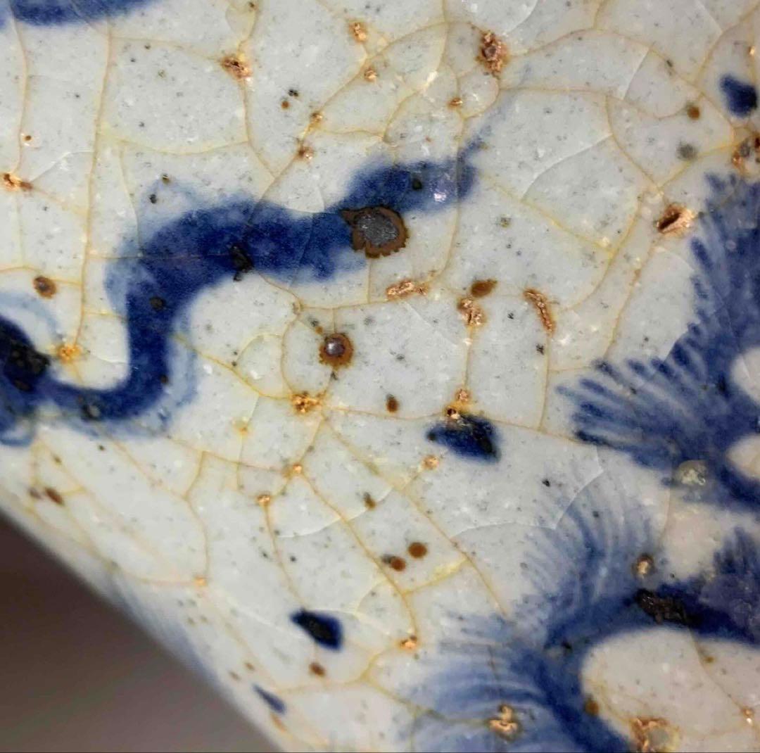 中国 染付龍絵梅瓶　f2250917