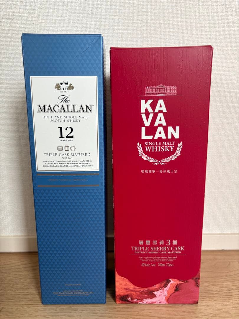 マッカラン12年 & カバラントリプルシェリーカスク　２本セット