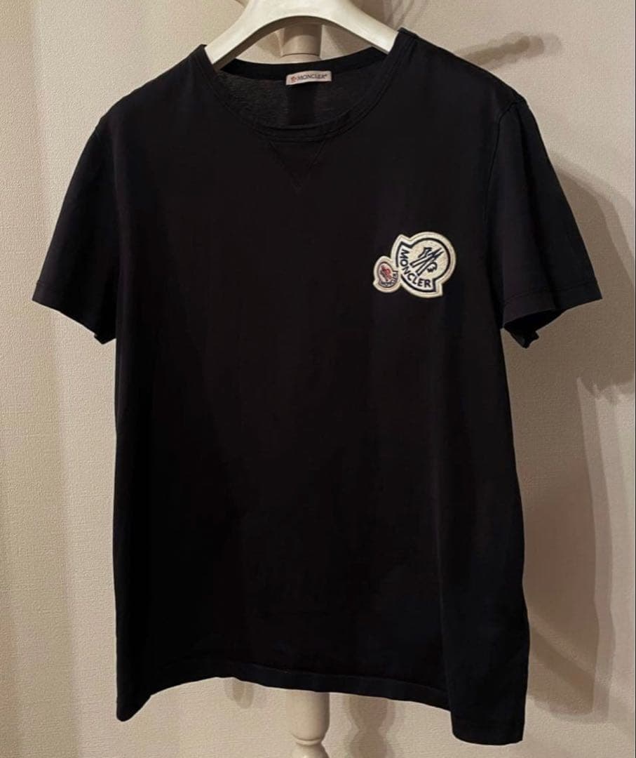モンクレール ダブルロゴTシャツ Sサイズ