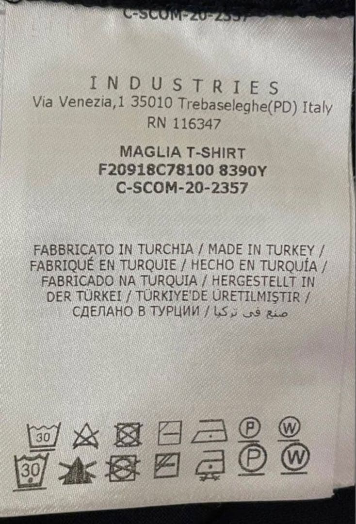 モンクレール ダブルロゴTシャツ Sサイズ