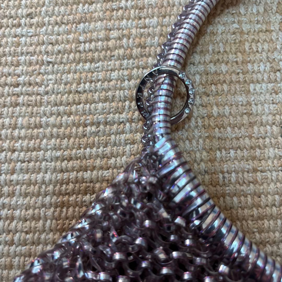 アンテプリマ　パープル系ビジュー付きビーズバック　美品　値下げ