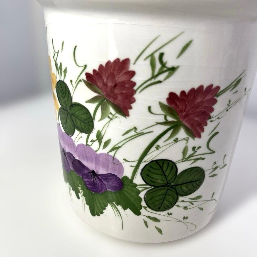 【FT】アンティーク 陶器　キャニスター イタリア