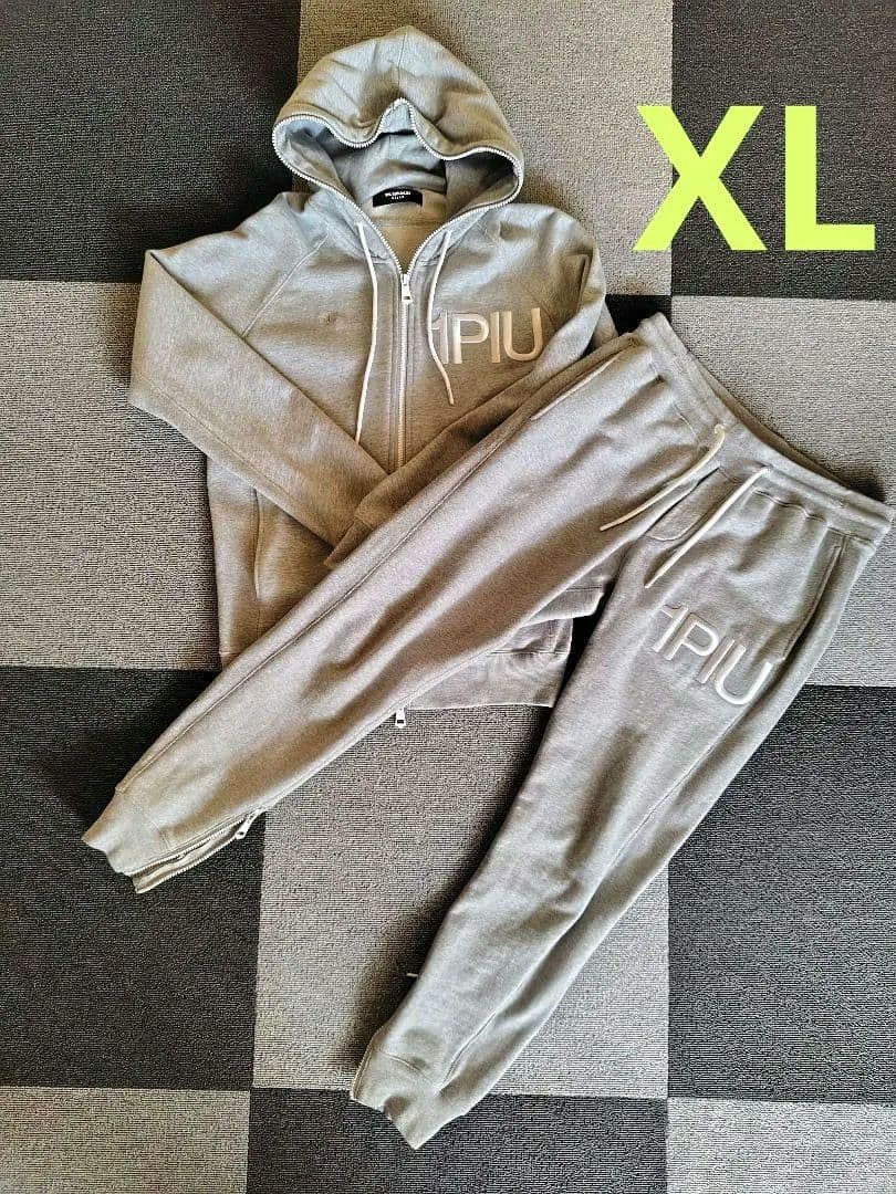 【未使用】1PIU1UGUALE3 RELAX　セットアップ　ライトグレー　XL