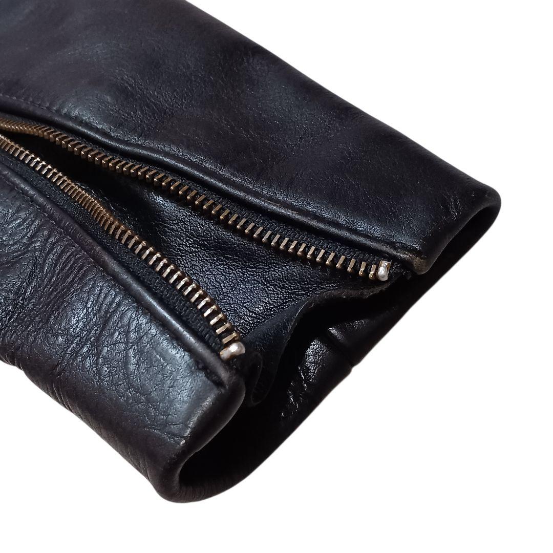 バンソン レザージャケット シングルライダース 革ジャン 38 黒 インナー付き