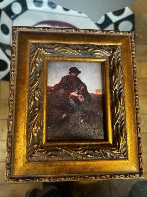 種をまく人　ミニ絵画