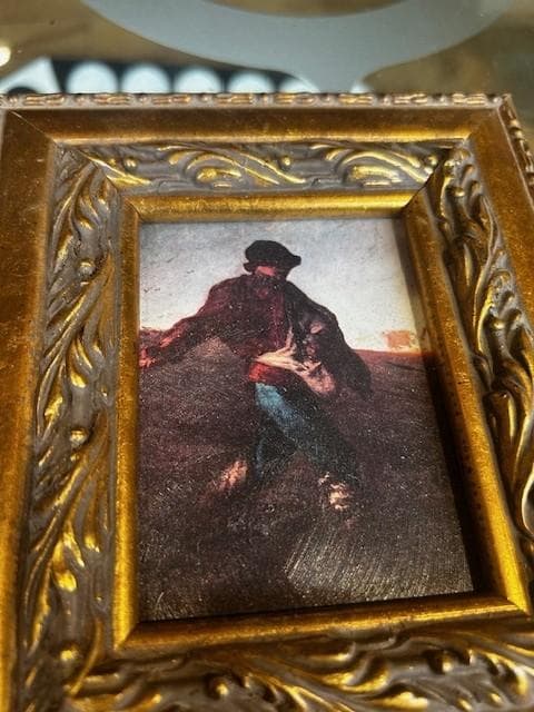 種をまく人　ミニ絵画