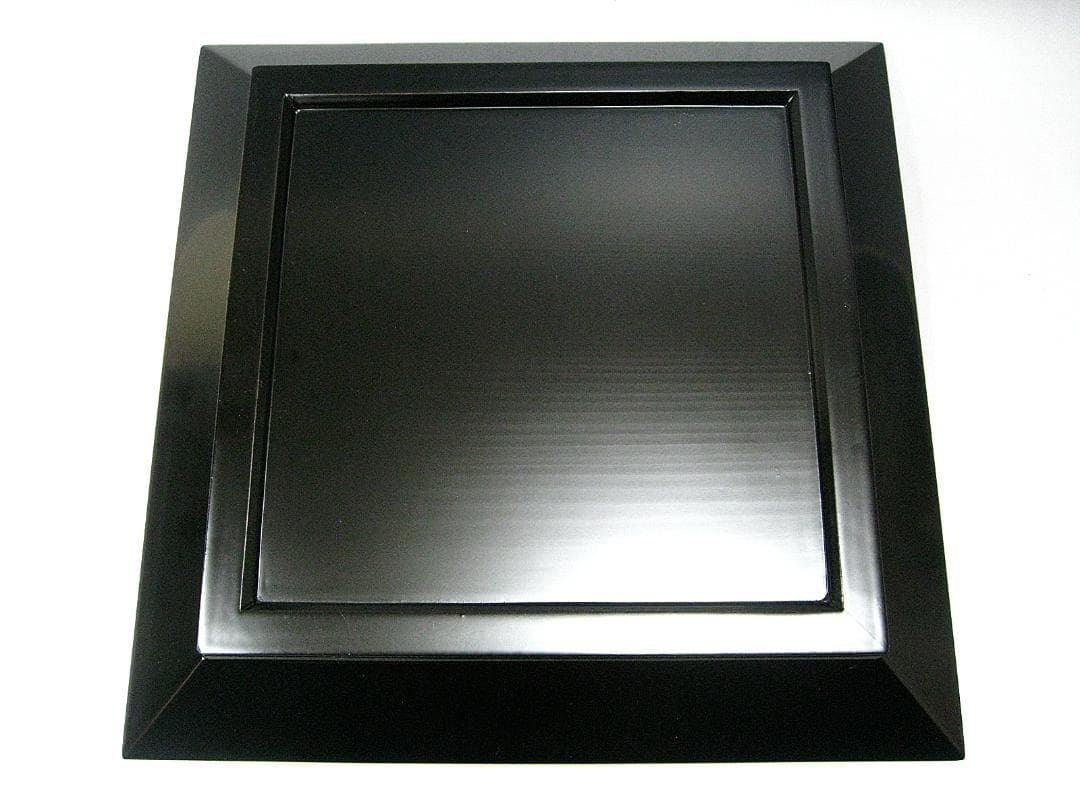 #楠廸庵 #即中斎 #而妙 #合作 #斎清芳の字菊の絵 #黒塗四方盆 #漆専堂作