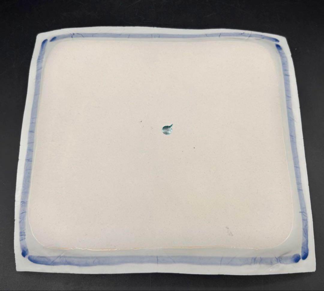 【希少】九谷焼　武腰潤 飾皿 川蝉 共箱付き　カワセミ　作家もの　皿　工芸品