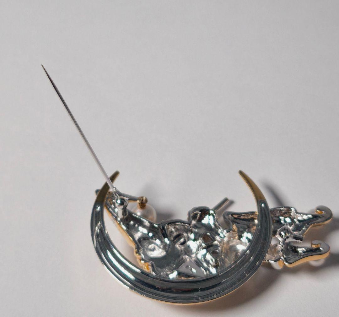 【美品 最高級!!】ミキモト ブローチ パール ピエロ フォーマル 皇室御用達