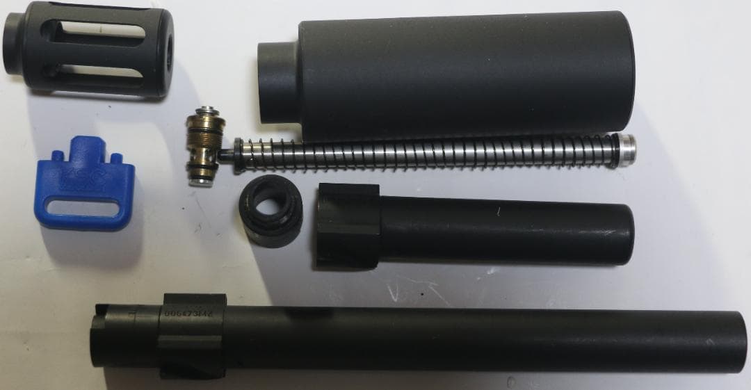 ＫＳＣ製ABS樹脂ガスガン　ベレッタ クーガーＦ　ASGK合法品　消音器セット