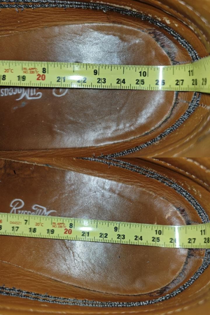 OK ラッセルモカシンオネイダ 8E イエロー マンソンラスト