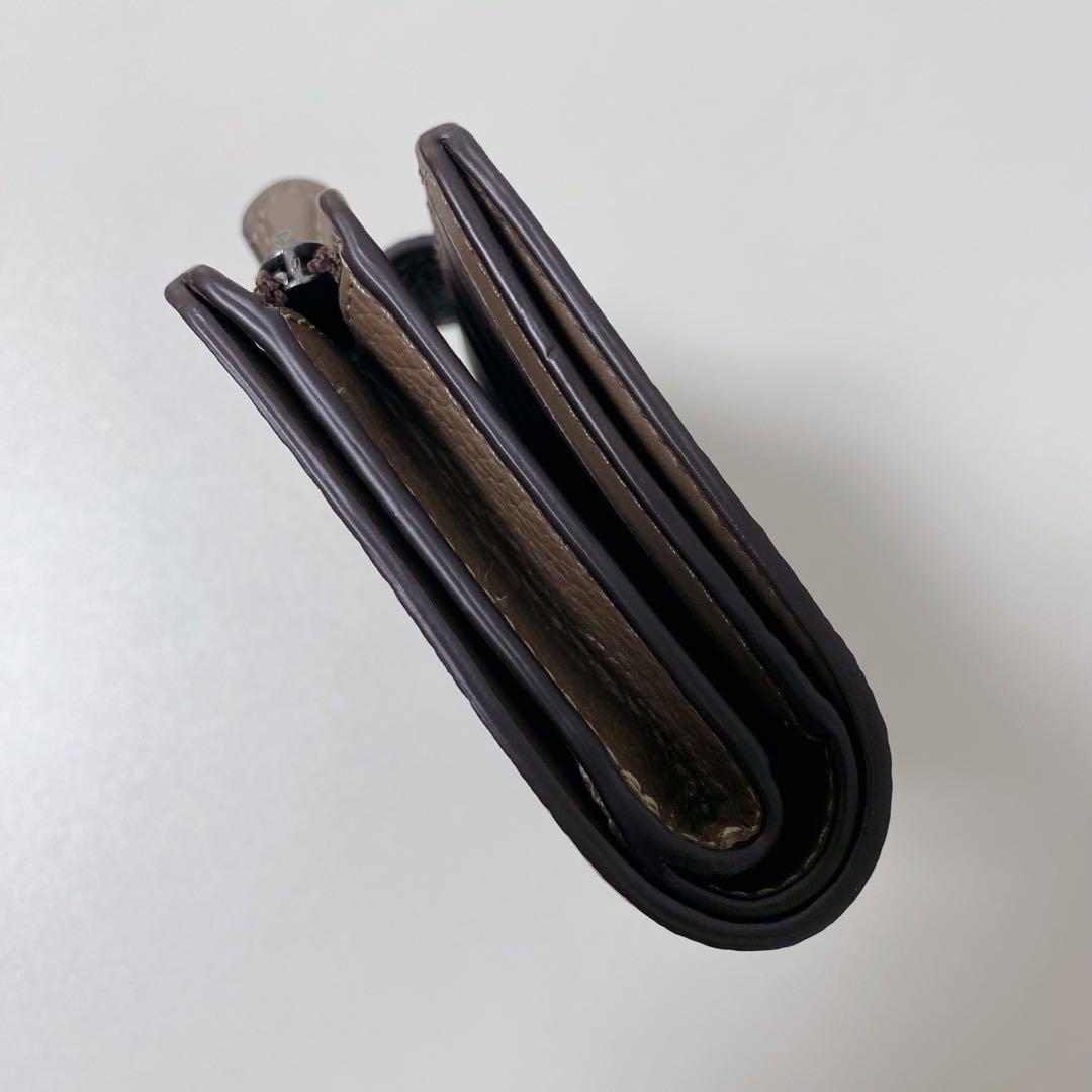 【新品未使用】COACHコーチ★二つ折り財布★ミディアムウォレット★ブラウン茶色