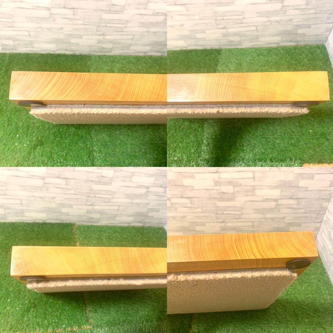 激レア 本榧一枚板柾目卓上碁盤 天地柾 天柾 高級蛤碁石32号雪印 良碁笥セット