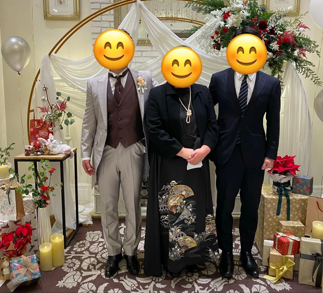 黒留袖リメイク　ボレロ付きロングドレス　大きいサイズ