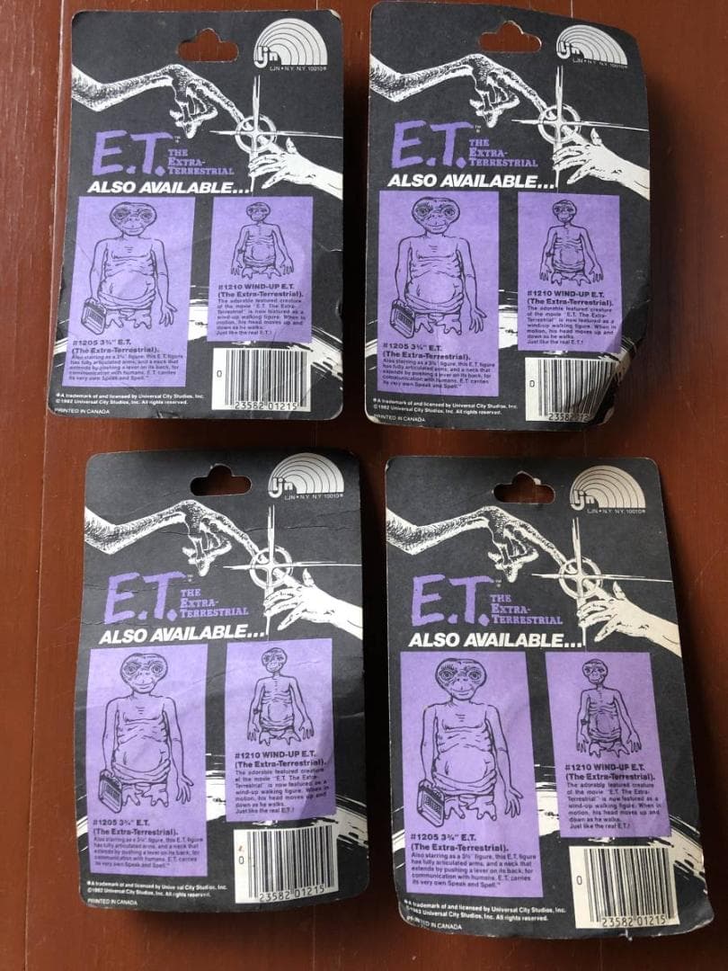 『映画E.T.』1982年 フィギュア 4点セット SF　ビンテージ　宇宙人