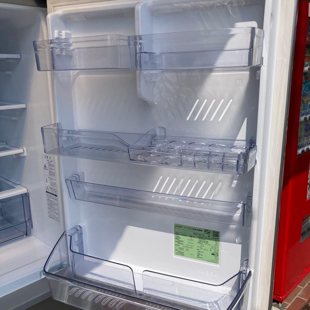 美品　AQUA AQR-36P 4ドア冷蔵庫 355L 2024年