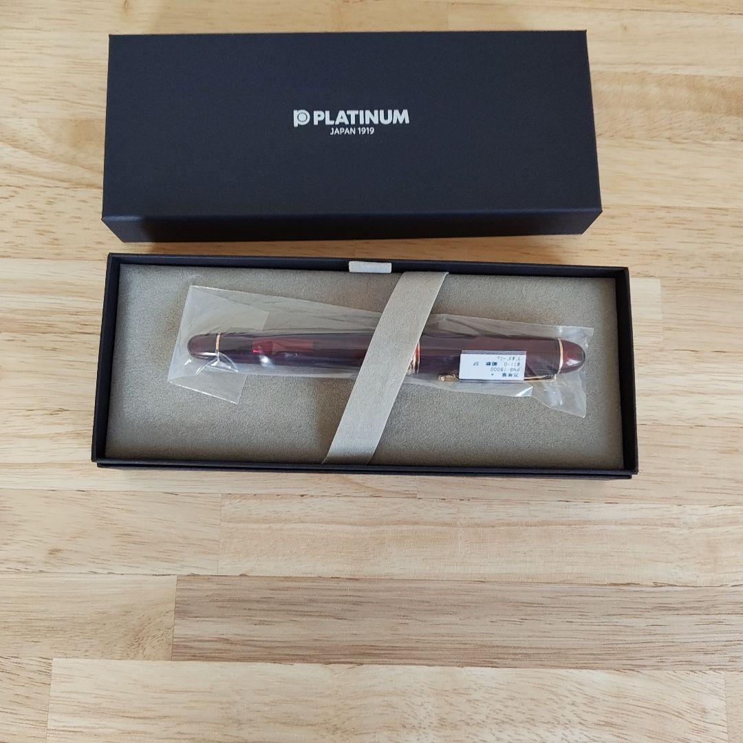 プラチナ万年筆 3776 センチュリー ブルゴーニュ SF 細軟