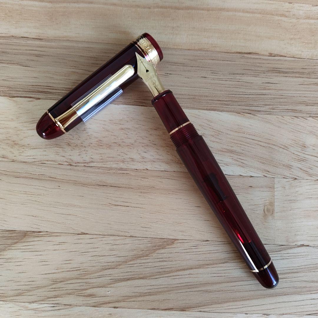 プラチナ万年筆 3776 センチュリー ブルゴーニュ SF 細軟