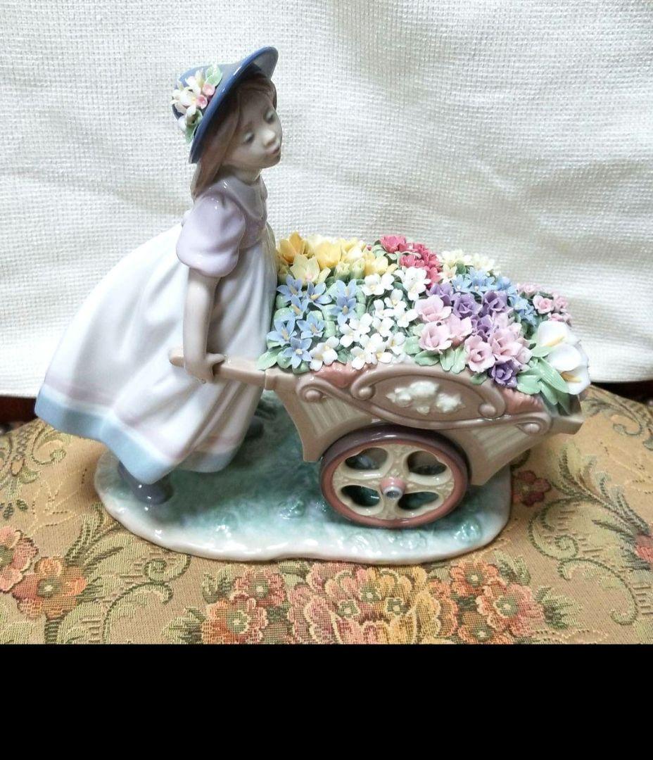 リヤドロリヤドロ 陶器人形 スペイン お花屋さん