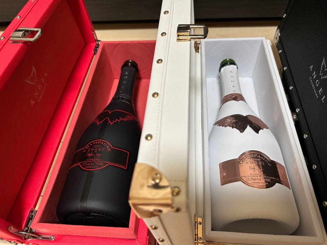 ANGELエンジェルシャンパンケース3本(空き瓶付き)
