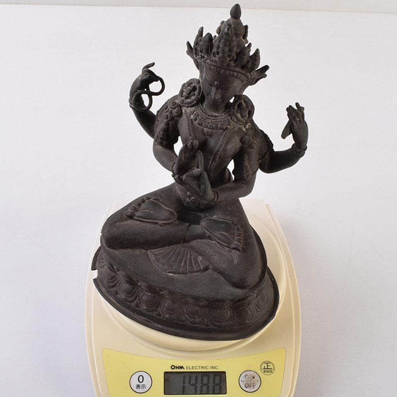 横山　中国　古銅　チベット仏　仏像　M　R9256