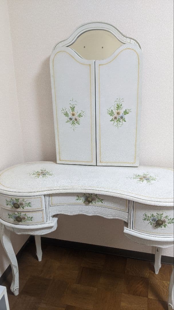 M*i様 ロココ調お姫様風 猫脚三面鏡ドレッサー