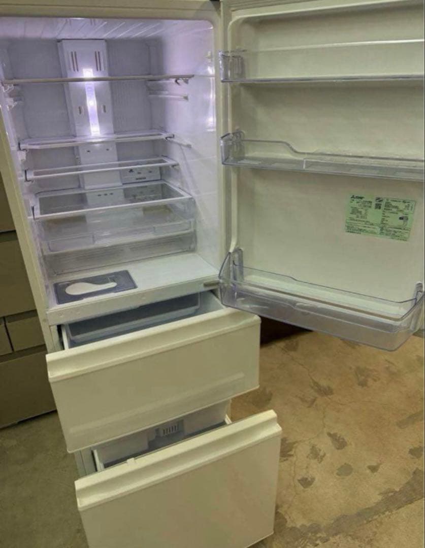 【高年式】 2022年式 330L 三菱 冷蔵庫 MR-C33G-W1