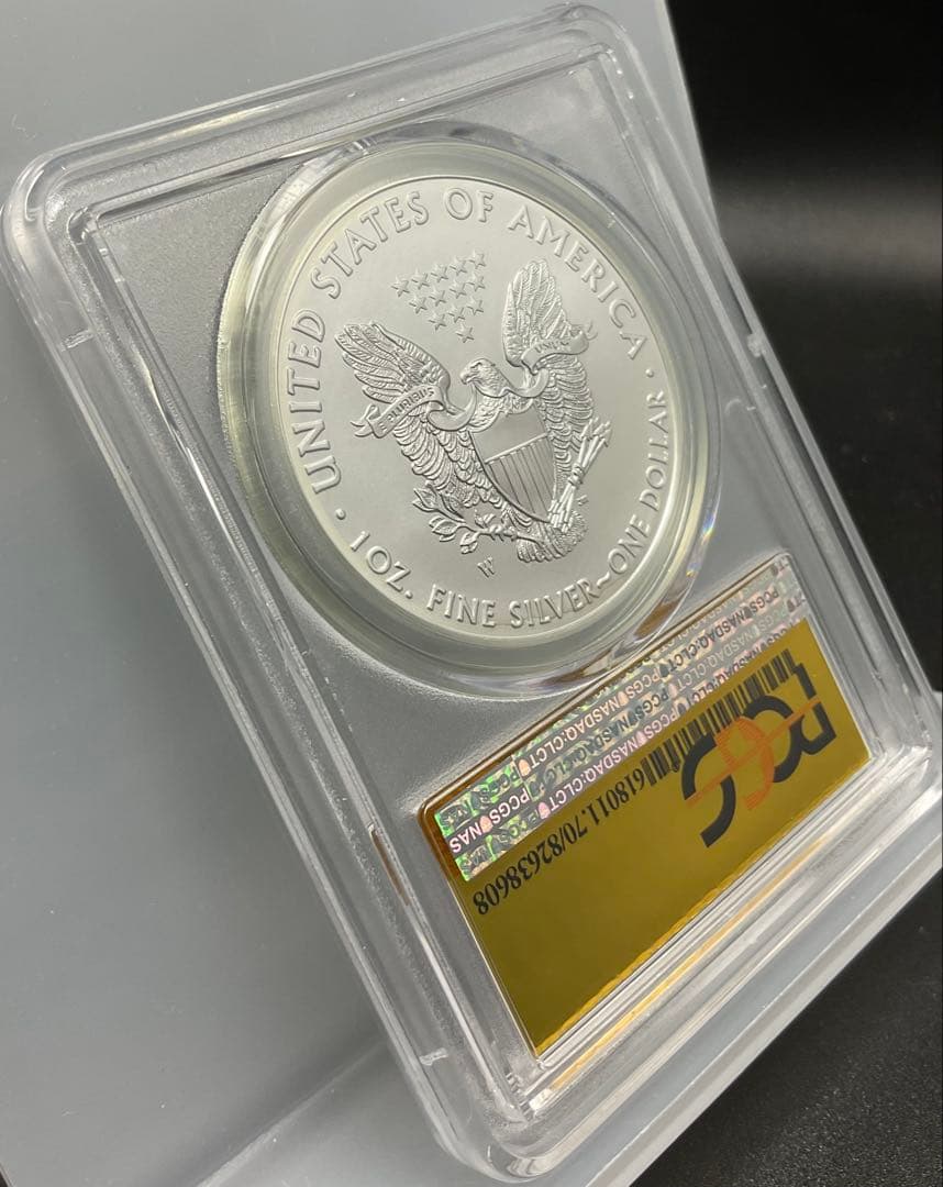 2016 アメリカ イーグル銀貨　PCGS SP70 Lettered Edge