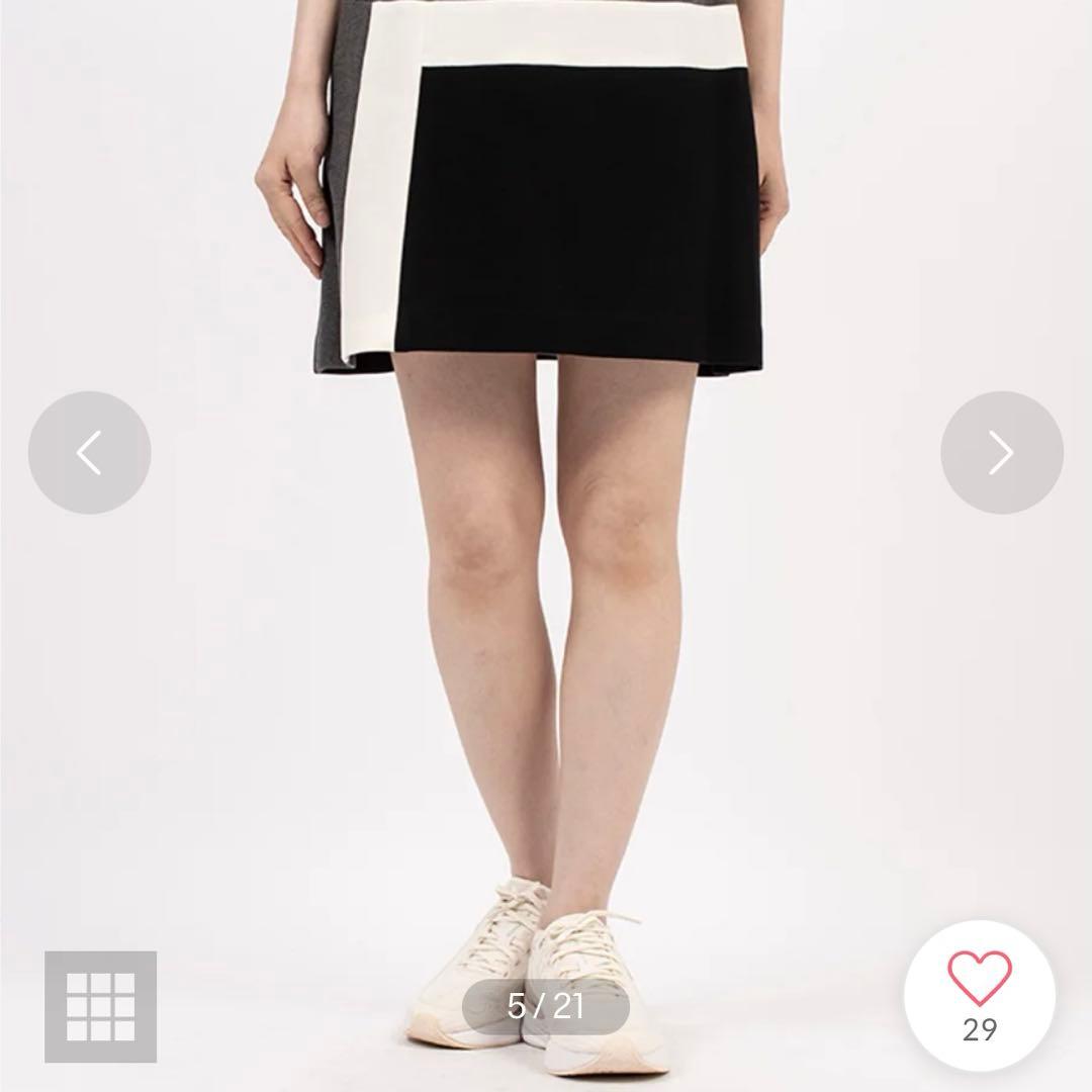 【美品】ランバン スポール カラーブロックスカート サイズ38 Mサイズ