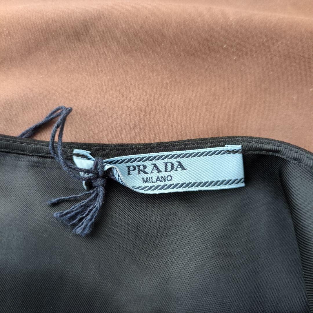 【新品・未使用】PRADA プラダ ブラック フレアスカート 38 タグ付き