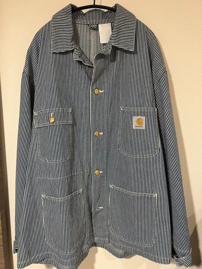 Carhartt ストライプジャケット　デニムカバーオール