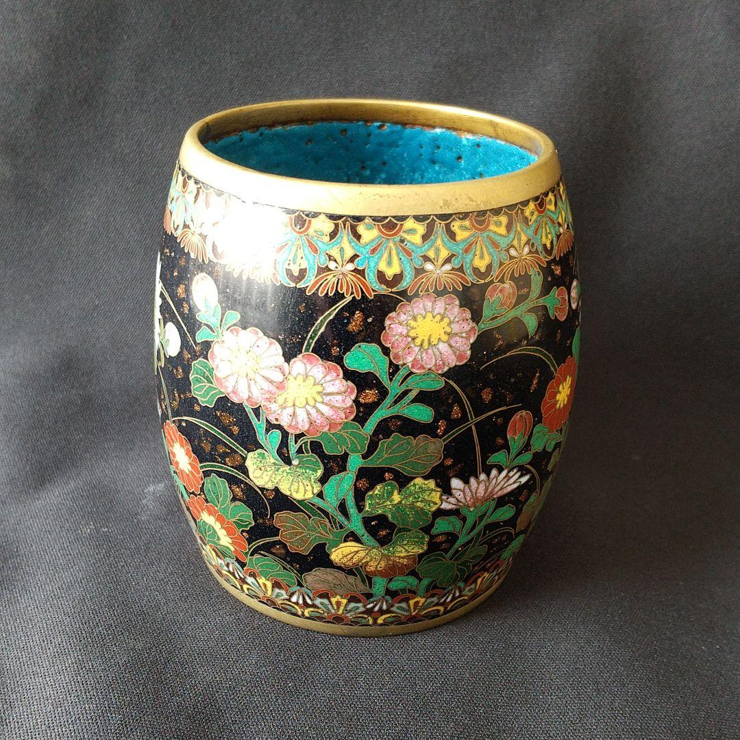 明治 七宝 細密 美術館級 鑑定団200万円 貴重 骨董 茶道具