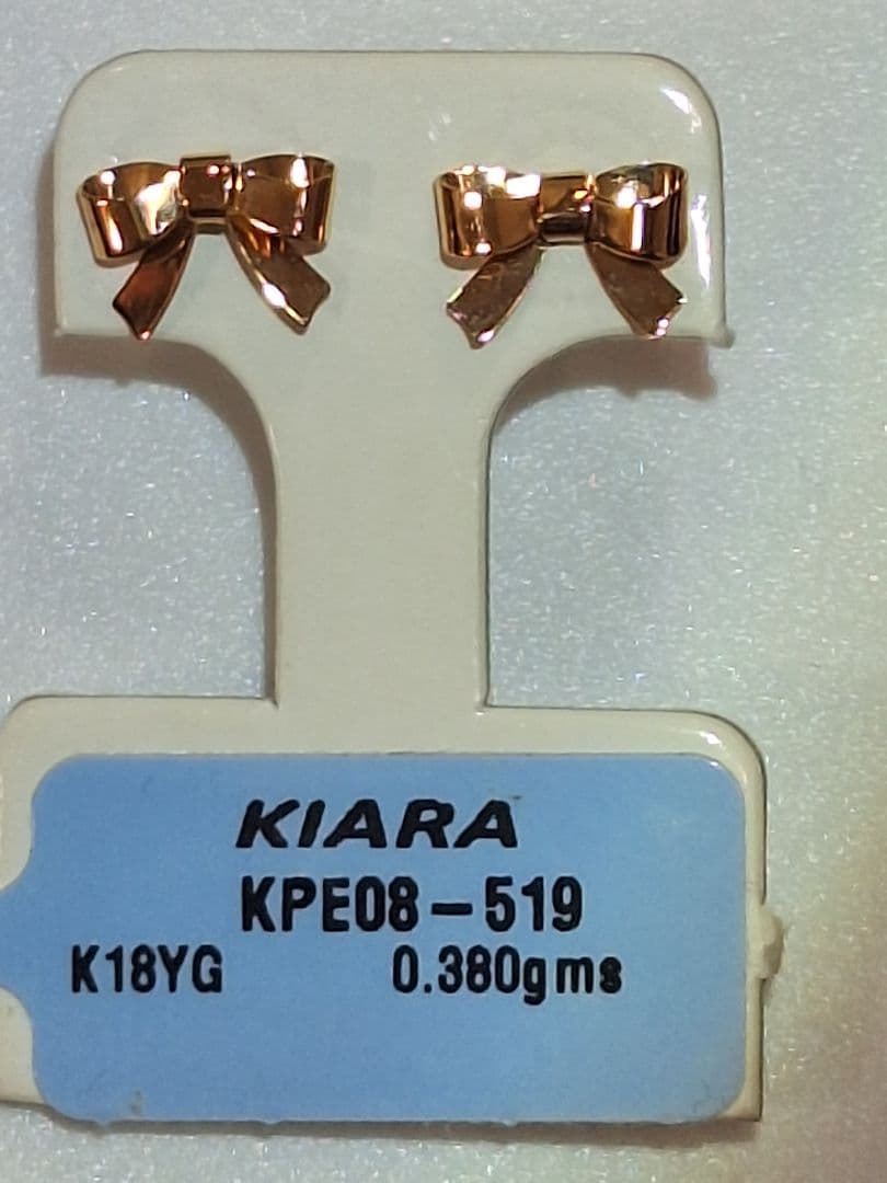 専用　KIARA　リボン　ピアス　K18YG