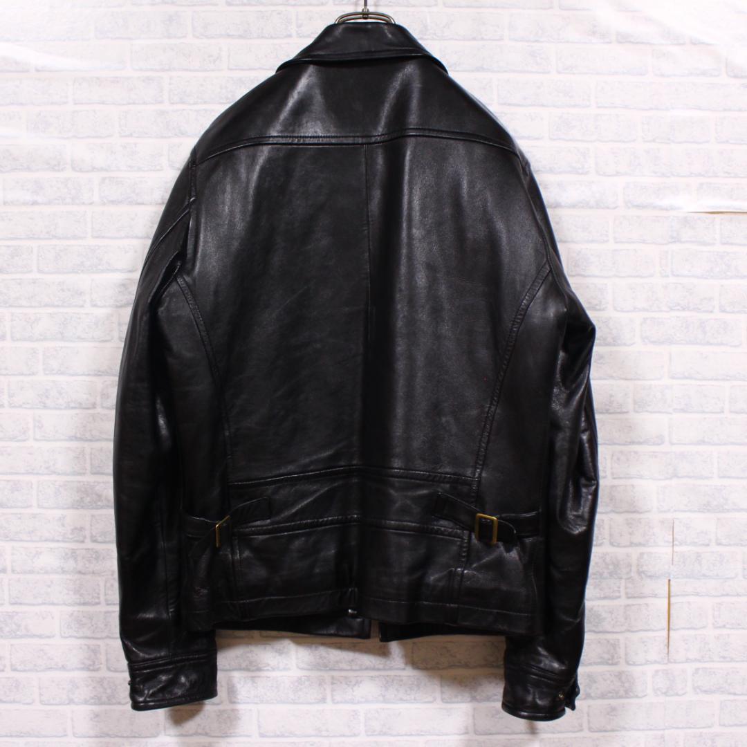 ラムレザー シングル ライダース ジャケット 裏地 キルティング 革ジャン